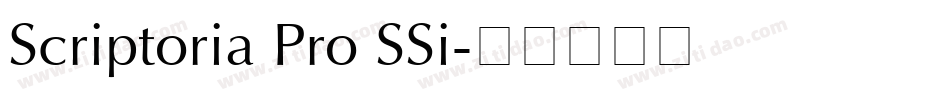 Scriptoria Pro SSi字体转换
